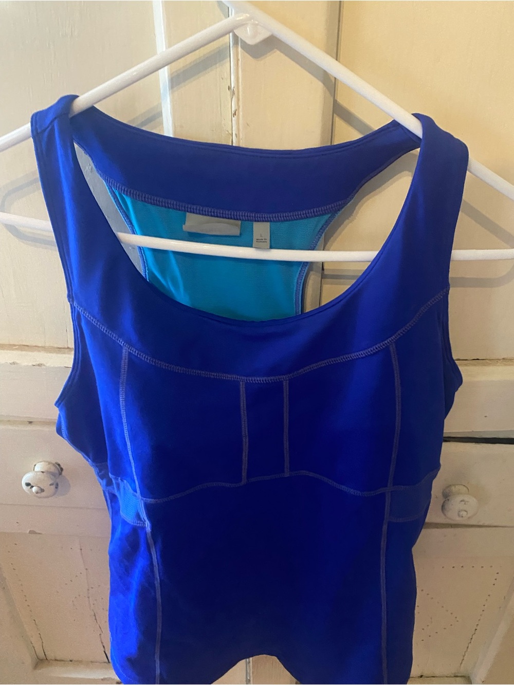 Athleta Electric Blue Scoop Neck Racerback Tank